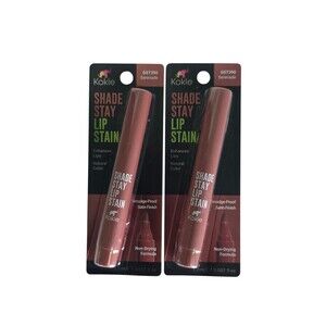Kokie Shade Stay Lip Stain Serenade Smudge Proof Satin Finish~ Lot Of 2